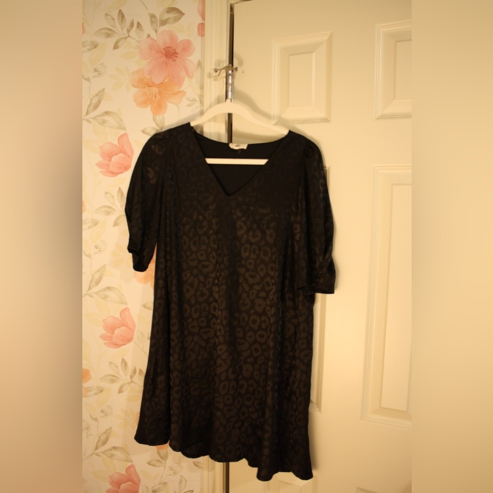 Women’s Boutique Black Leopard Print Dress